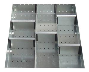 Bott Cubio metal drawer divider kit B 525x650x75mm high Bott Cubio Drawer Cabinets 525 x 650 Engineering tool storage cabinets 43020629.** 